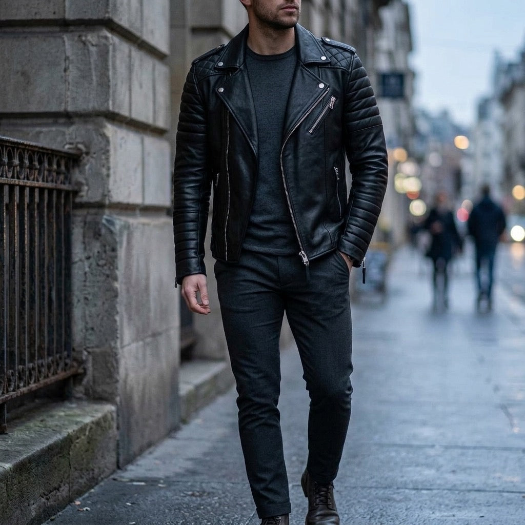 Urban Rider Quilted Biker Jacket