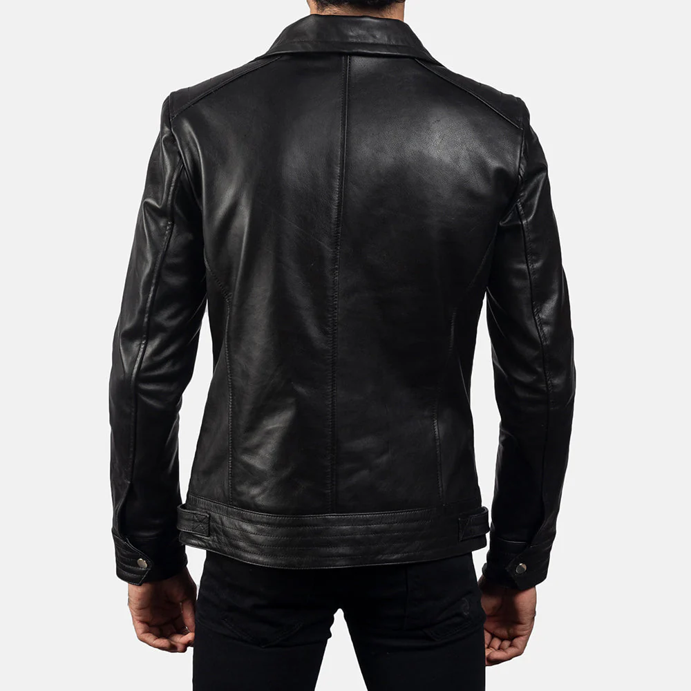 Urban Black Leather Biker Jacket