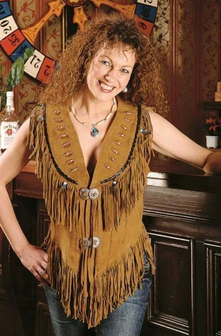 Boho Fringe Suede Vest