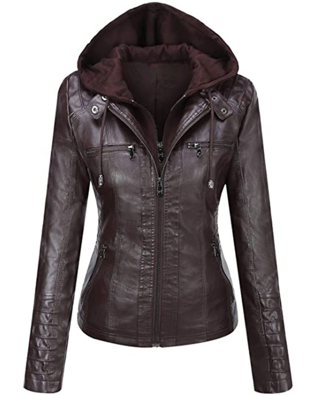 Urban Hooded Leather Jacket