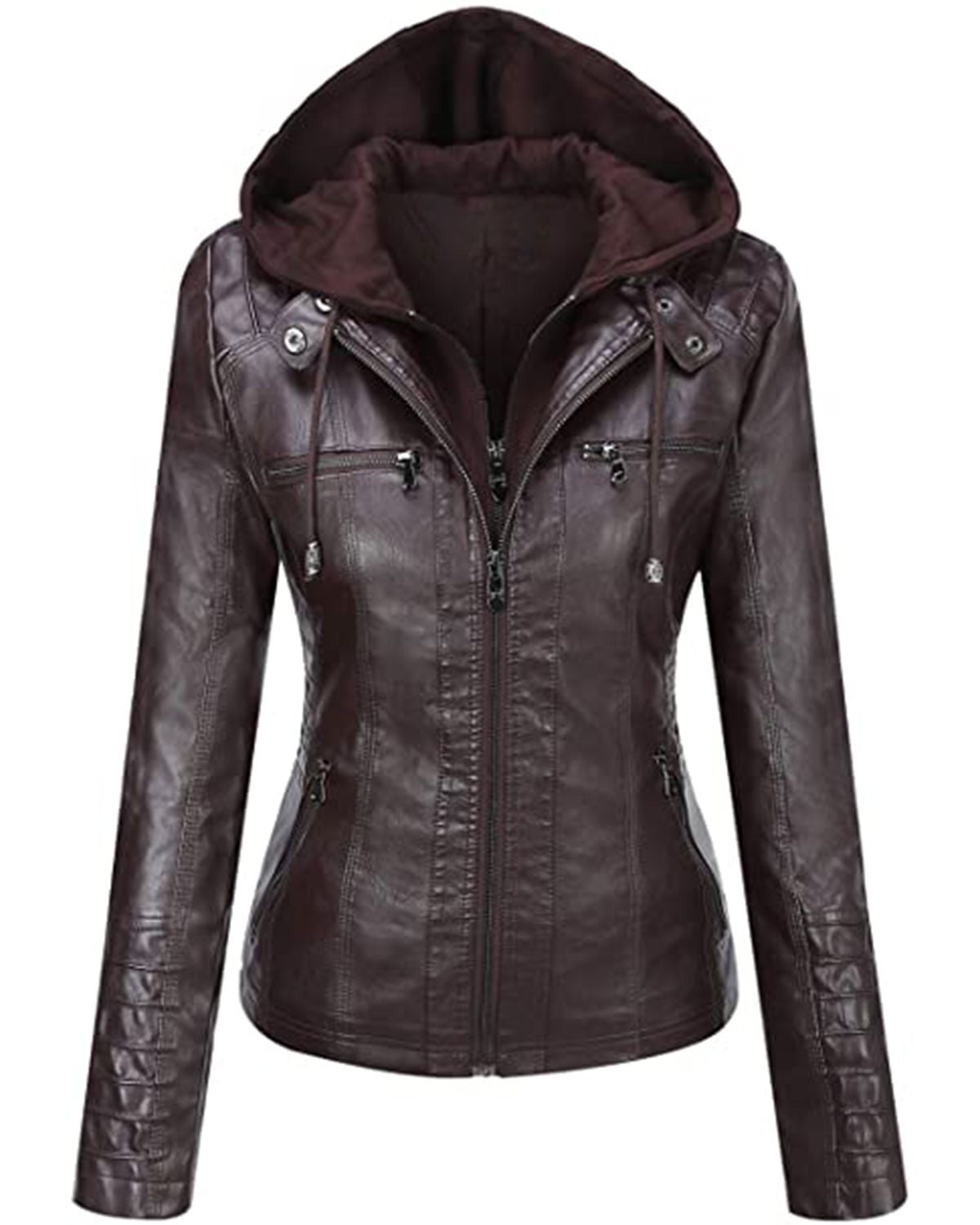 Urban Hooded Leather Jacket