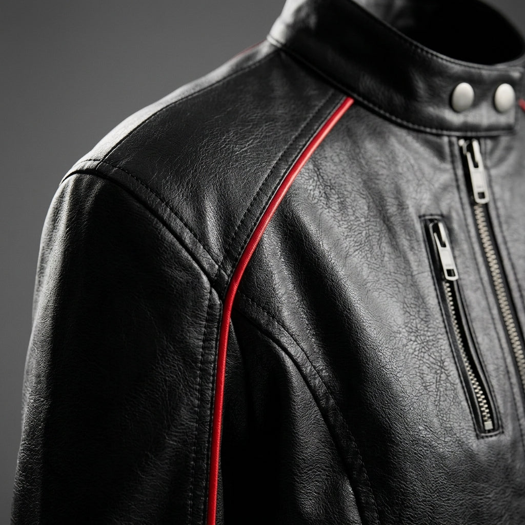 RacerEdge Cropped Leather Jacket