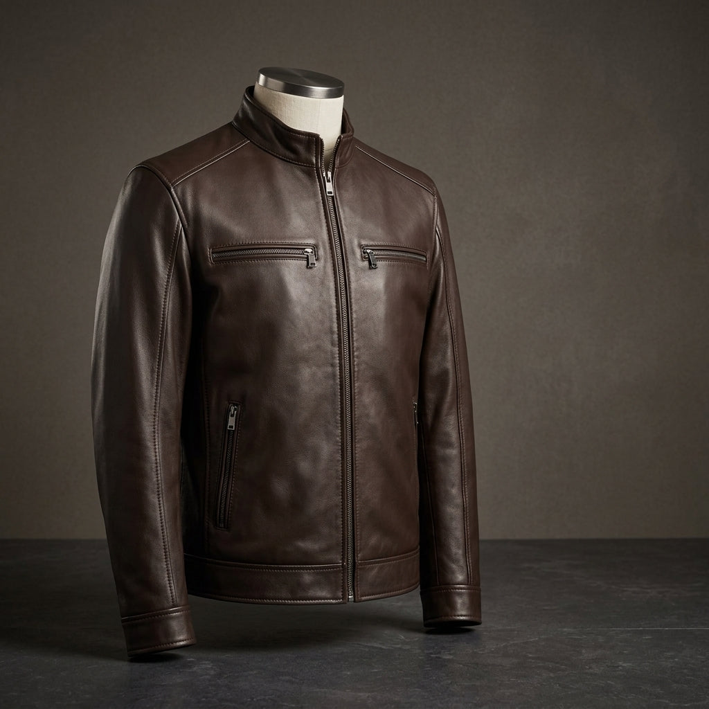 Heritage Zip Leather Jacket