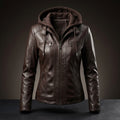 Urban Hooded Leather Jacket