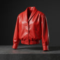 Red Statement Leather Jacket