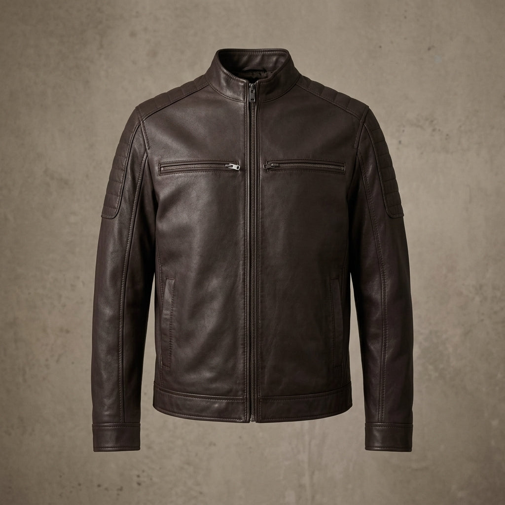 Heritage Zip Leather Jacket