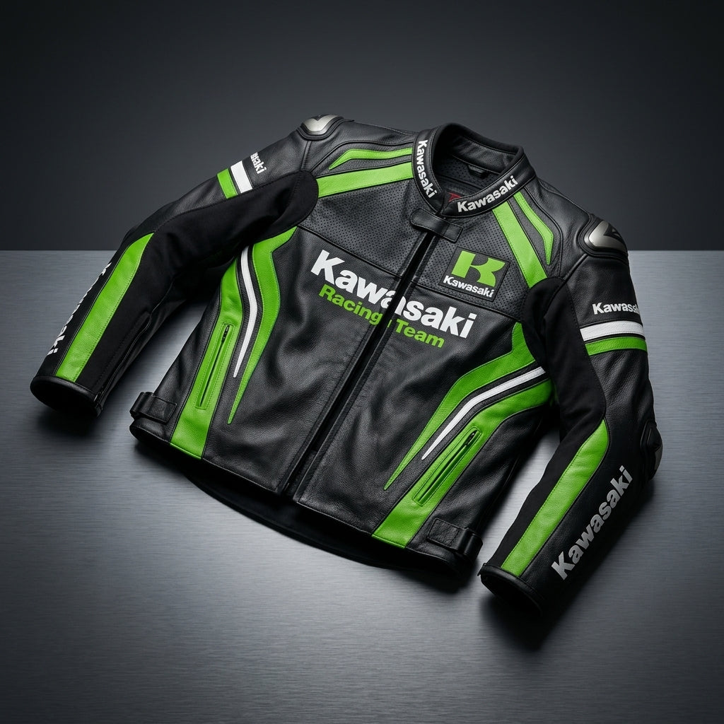 Kawasaki Racing Leather Jacket