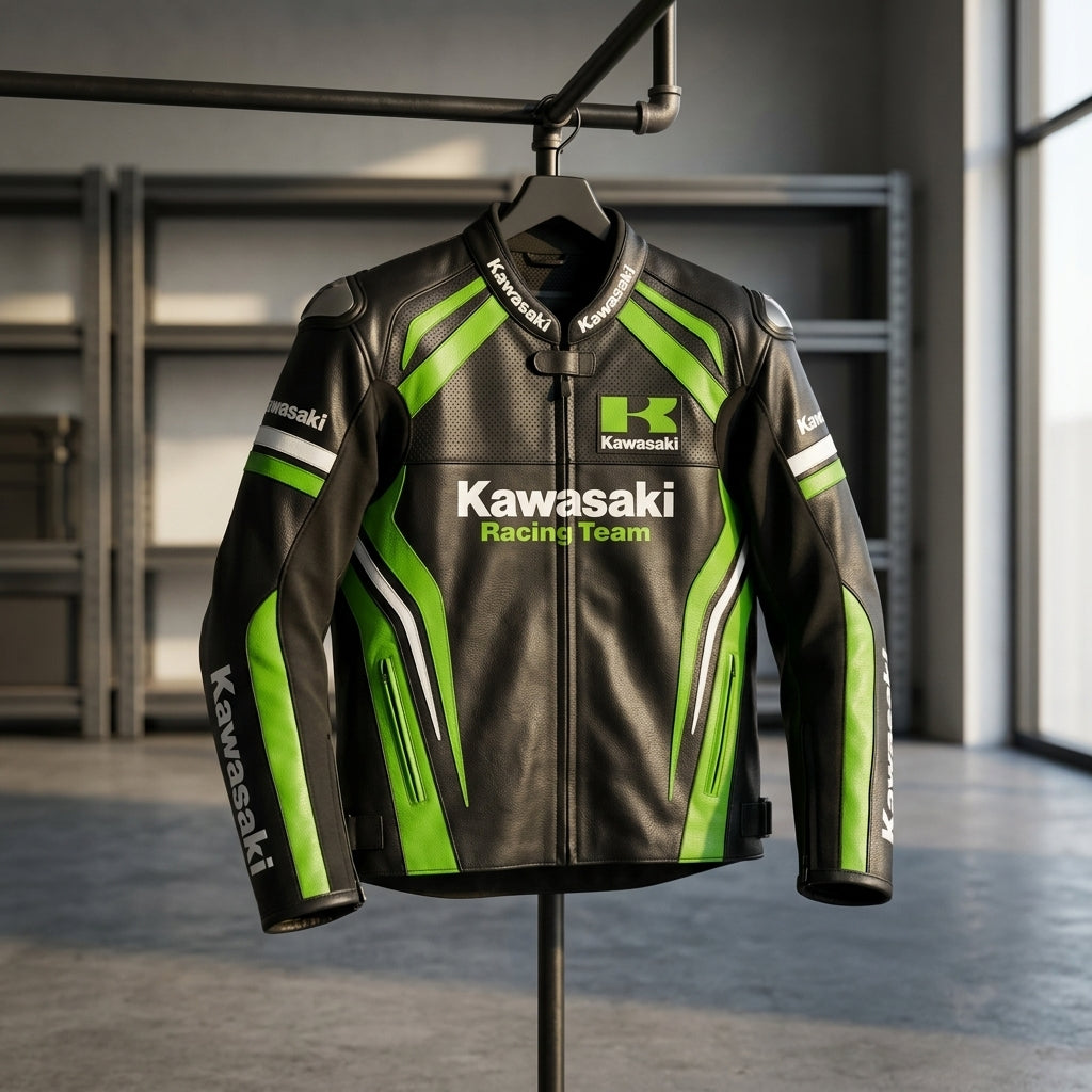 Kawasaki Racing Leather Jacket