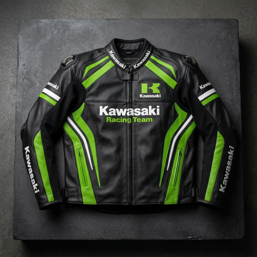 Kawasaki Racing Leather Jacket