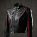 RacerEdge Cropped Leather Jacket