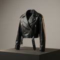 Urban Edge Cropped Moto Jacket