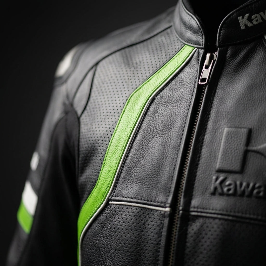 Kawasaki Racing Leather Jacket