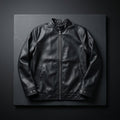 Urban Stand Collar Leather Jacket