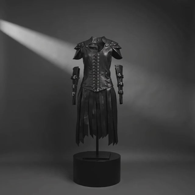 Midnight Lace-up Leather Coreset